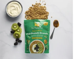 An image of The Happy Pear High Protein Peanut Butter Granola