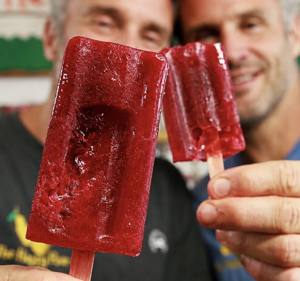 a photo of watermelon electrolyte popsicles