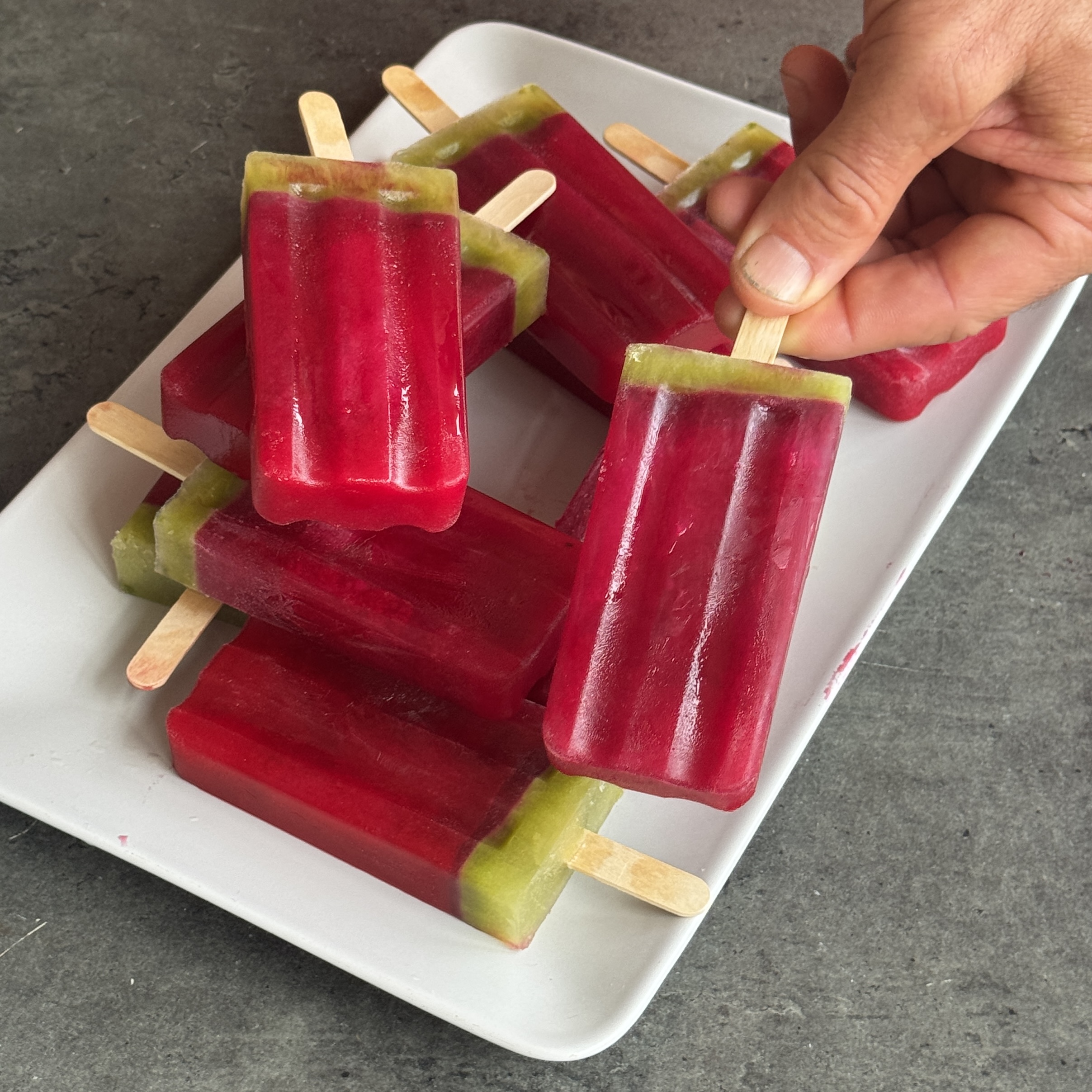 a photo of Watermelon Electrolyte Ice Pops
