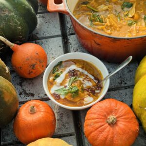 a photo of Creamy Pumpkin Lasagne-Style Soup