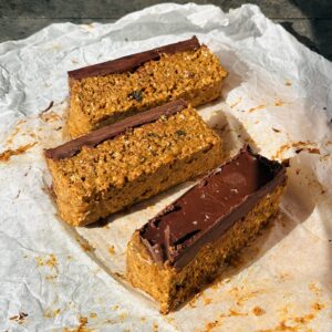 a photo of High-Protein Pumpkin Spice Peanut Bars