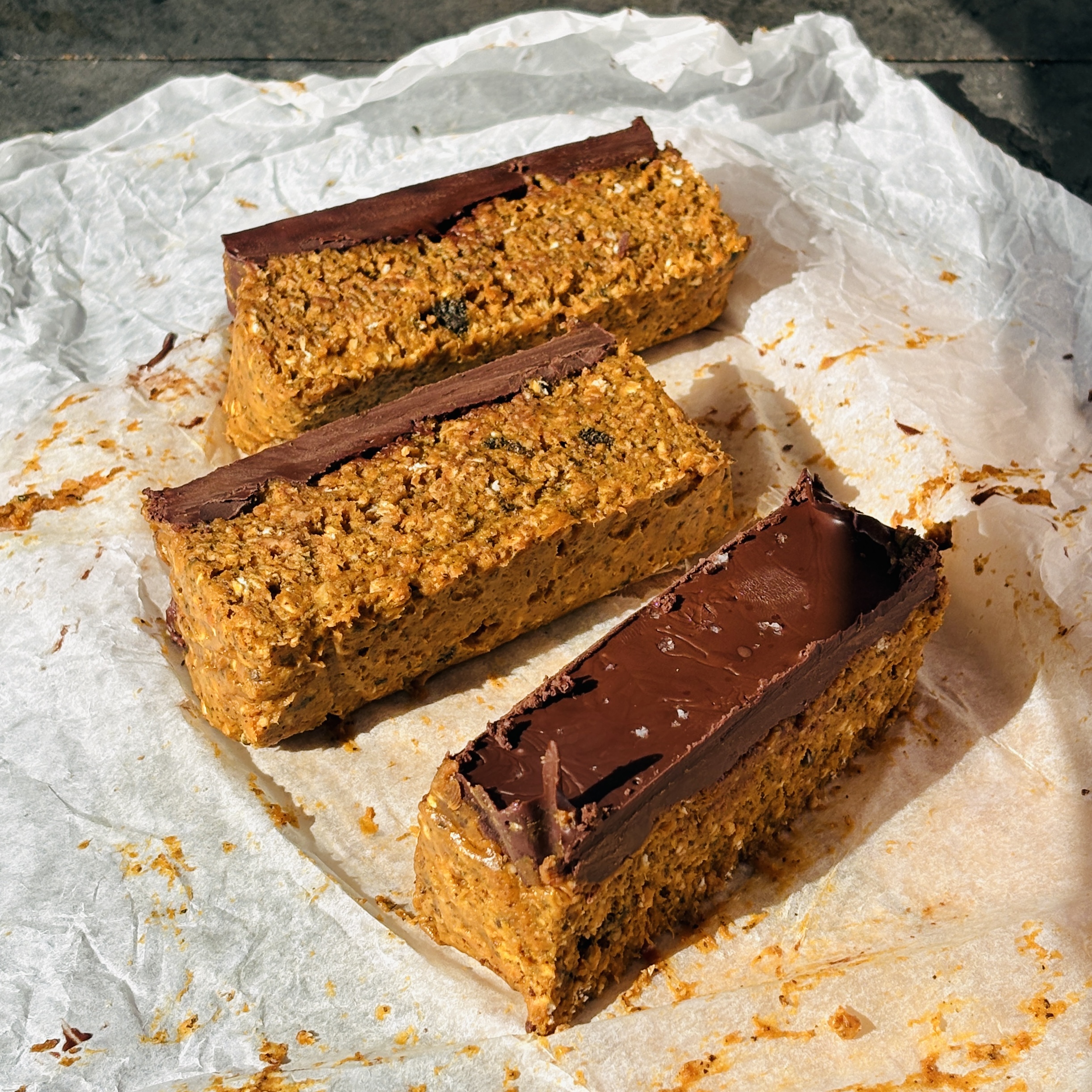 a photo of High-Protein Pumpkin Spice Peanut Bars